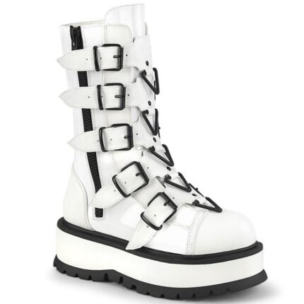 Demonia Japan ホワイトパテント Slacker-160